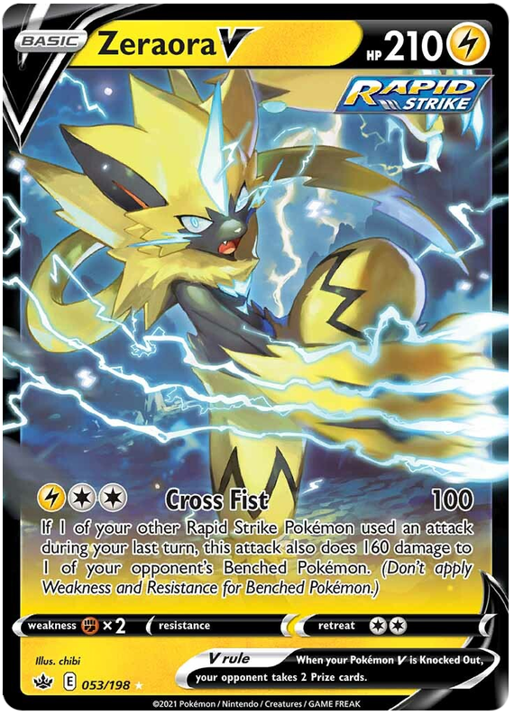 Zeraora V (053/198) [Sword & Shield: Chilling Reign] | Black Swamp Games