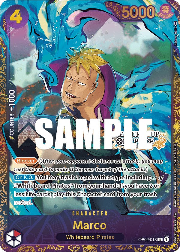 Marco (Treasure Cup) [One Piece Promotion Cards] | Black Swamp Games