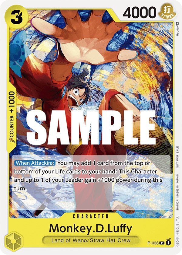 Monkey.D.Luffy (Pre-Release Tournament) [One Piece Promotion Cards] | Black Swamp Games