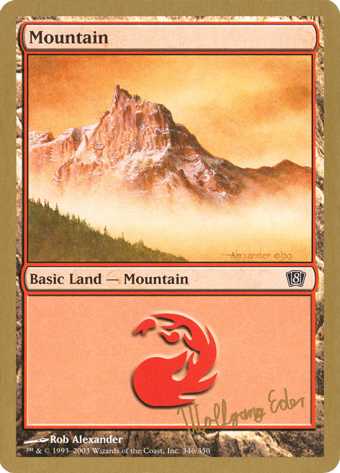 Mountain (we346) (Wolfgang Eder) [World Championship Decks 2003] | Black Swamp Games