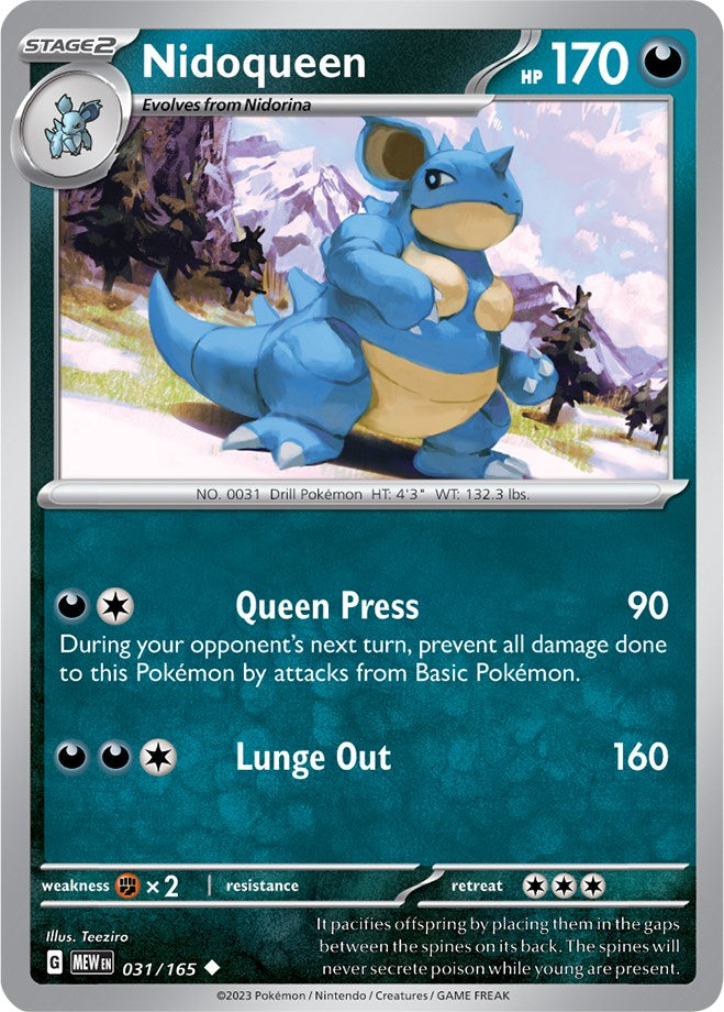 Nidoqueen (031/165) [Scarlet & Violet 151] | Black Swamp Games
