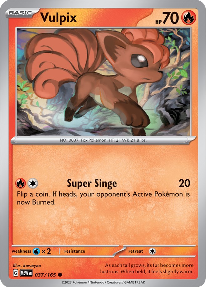 Vulpix (037/165) [Scarlet & Violet: 151] | Black Swamp Games