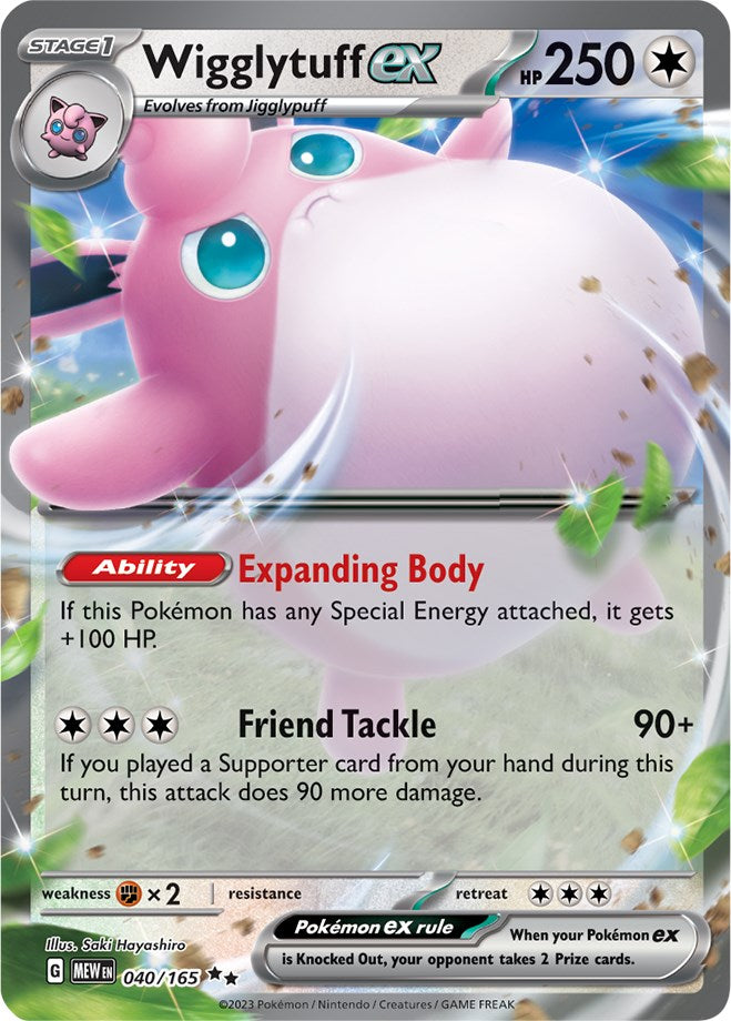 Wigglytuff ex (040/165) [Scarlet & Violet 151] | Black Swamp Games