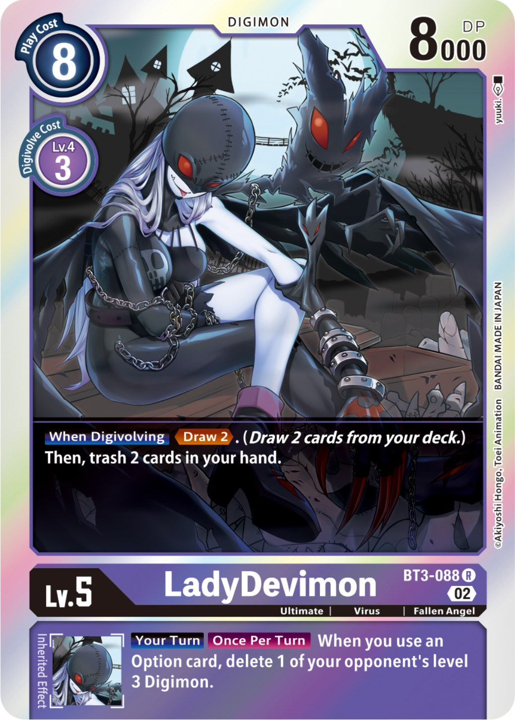 LadyDevimon [BT3-088] (Resurgence Booster Reprint) [Resurgence Booster] | Black Swamp Games