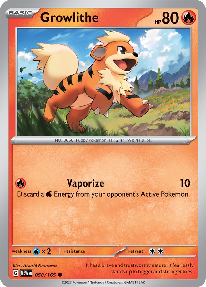 Growlithe (058/165) [Scarlet & Violet: 151] | Black Swamp Games