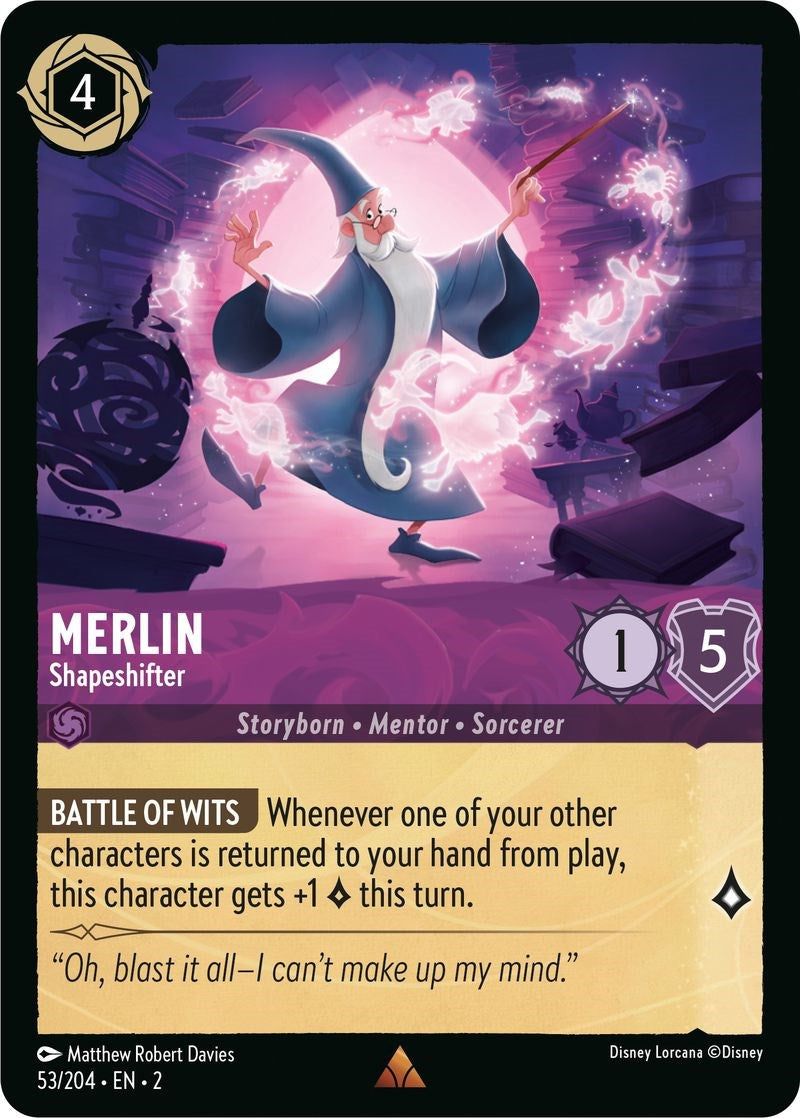 Merlin - Shapeshifter (53/204) [Rise of the Floodborn] | Black Swamp Games