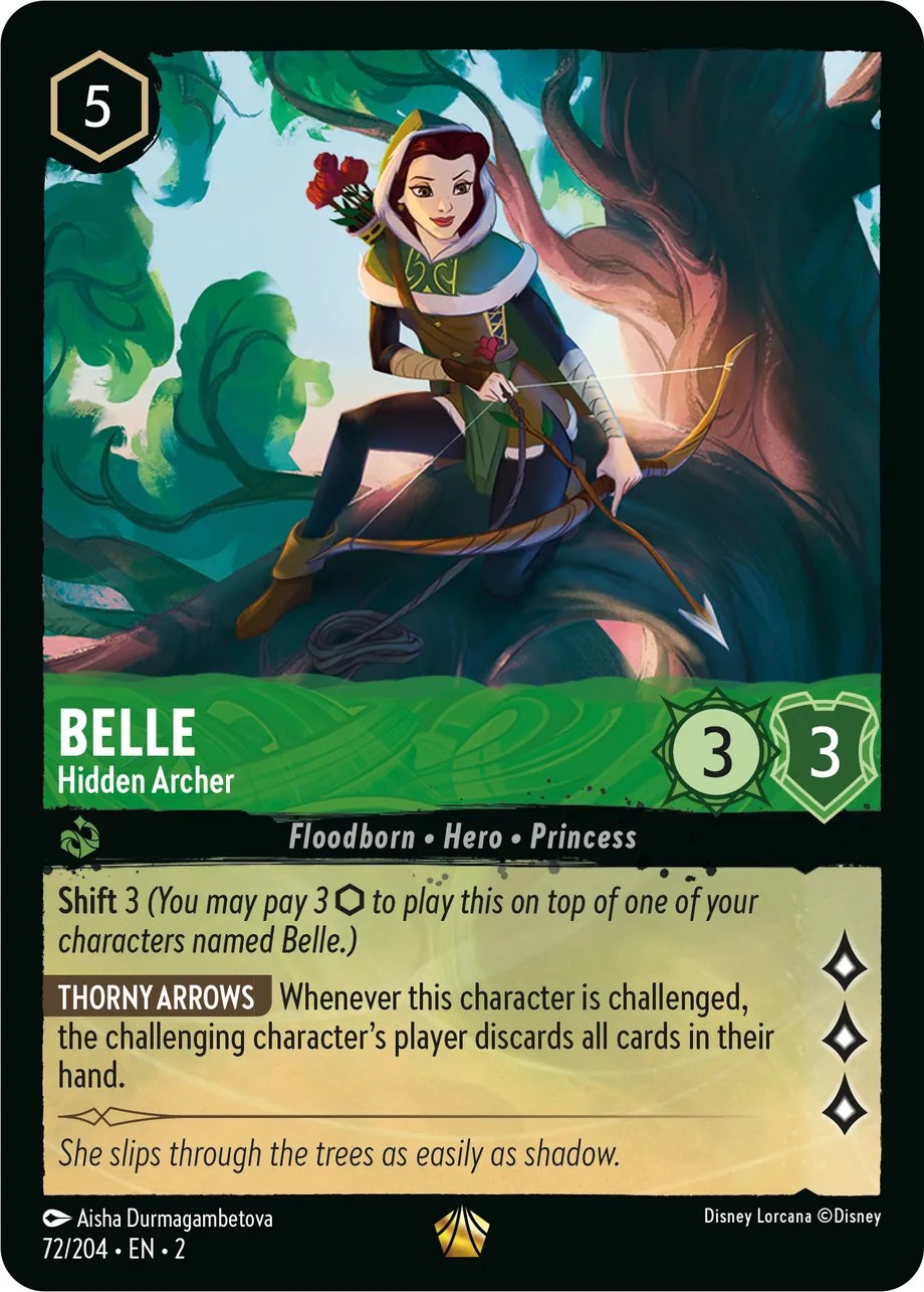 Belle - Hidden Archer (72/204) [Rise of the Floodborn] | Black Swamp Games