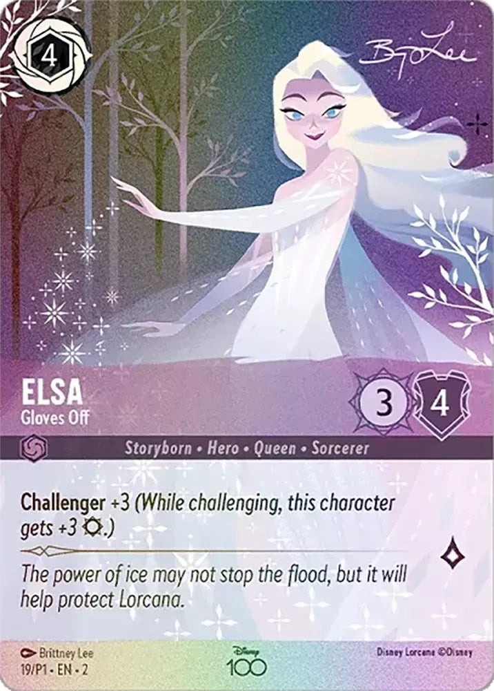 Elsa - Gloves Off (Enchanted) (19) [Disney100 Promos] | Black Swamp Games