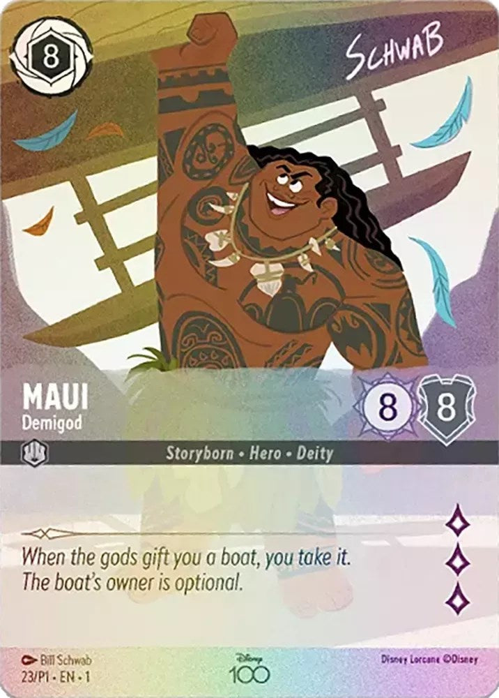 Maui - Demigod (Enchanted) (23) [Disney100 Promos] | Black Swamp Games