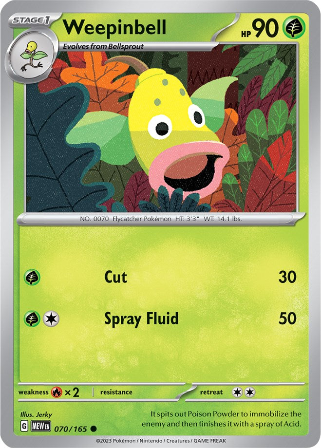 Weepinbell (070/165) [Scarlet & Violet: 151] | Black Swamp Games