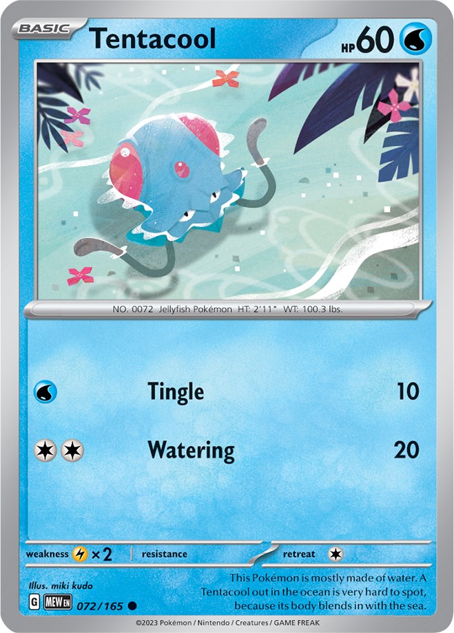 Tentacool (072/165) [Scarlet & Violet: 151] | Black Swamp Games