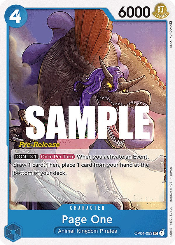 Page One [Kingdoms of Intrigue Pre-Release Cards] | Black Swamp Games