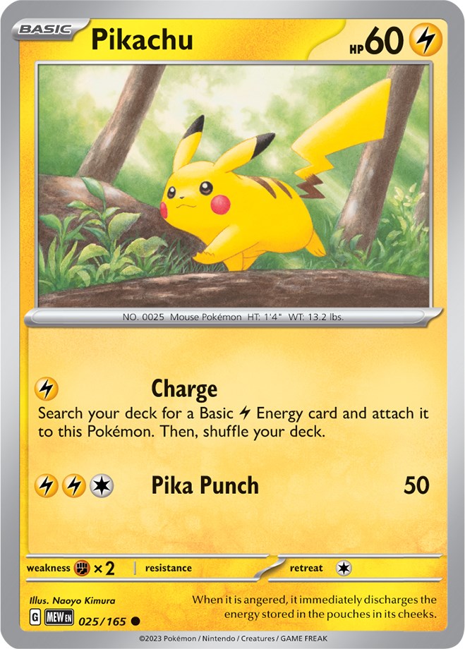 Pikachu (025/165) [Scarlet & Violet 151] | Black Swamp Games