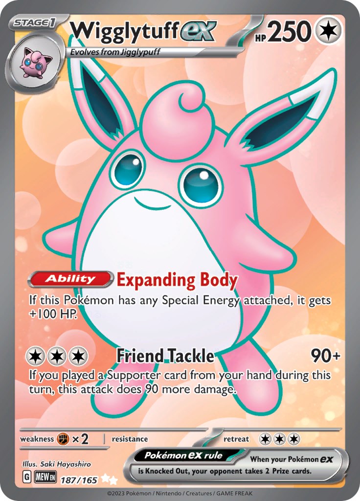 Wigglytuff ex (187/165) [Scarlet & Violet: 151] | Black Swamp Games