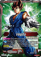 Vegito // Fusion Warrior Super Saiyan Vegito (Championship 2023 Golden Card Vol.3) (BT2-001) [Tournament Promotion Cards] | Black Swamp Games