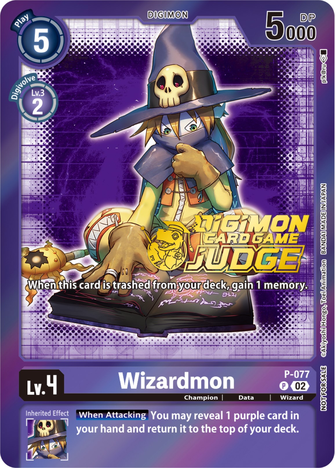 Wizardmon [P-077] (Judge Pack 4) [Promotional Cards] | Black Swamp Games