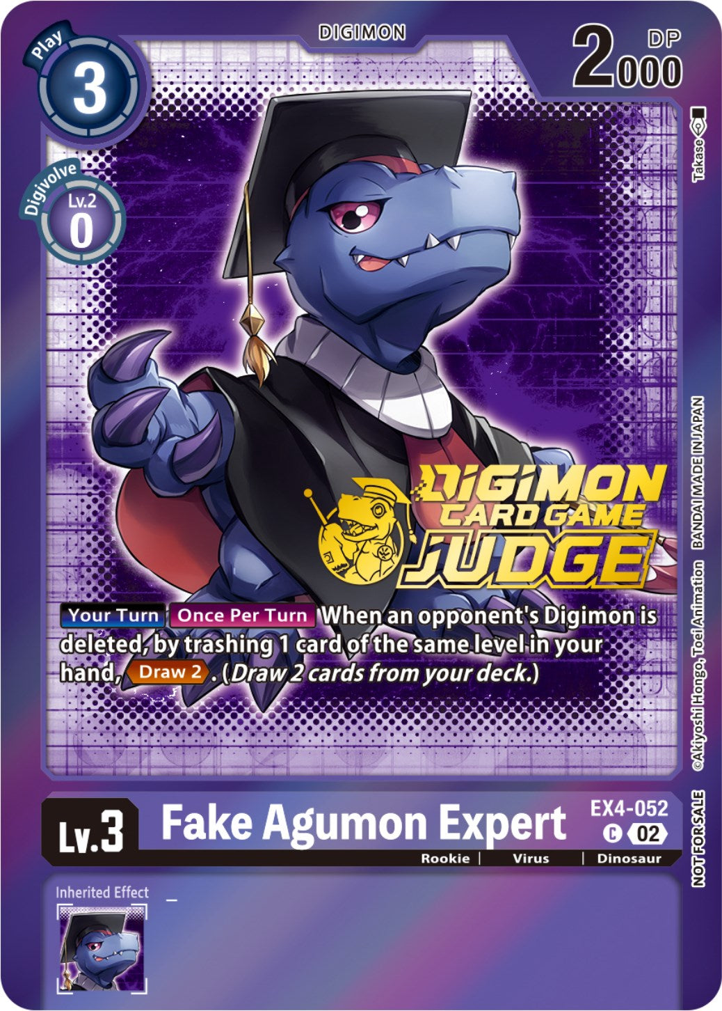 Fake Agumon Expert [EX4-052] (Judge Pack 4) [Alternative Being Booster Promos] | Black Swamp Games