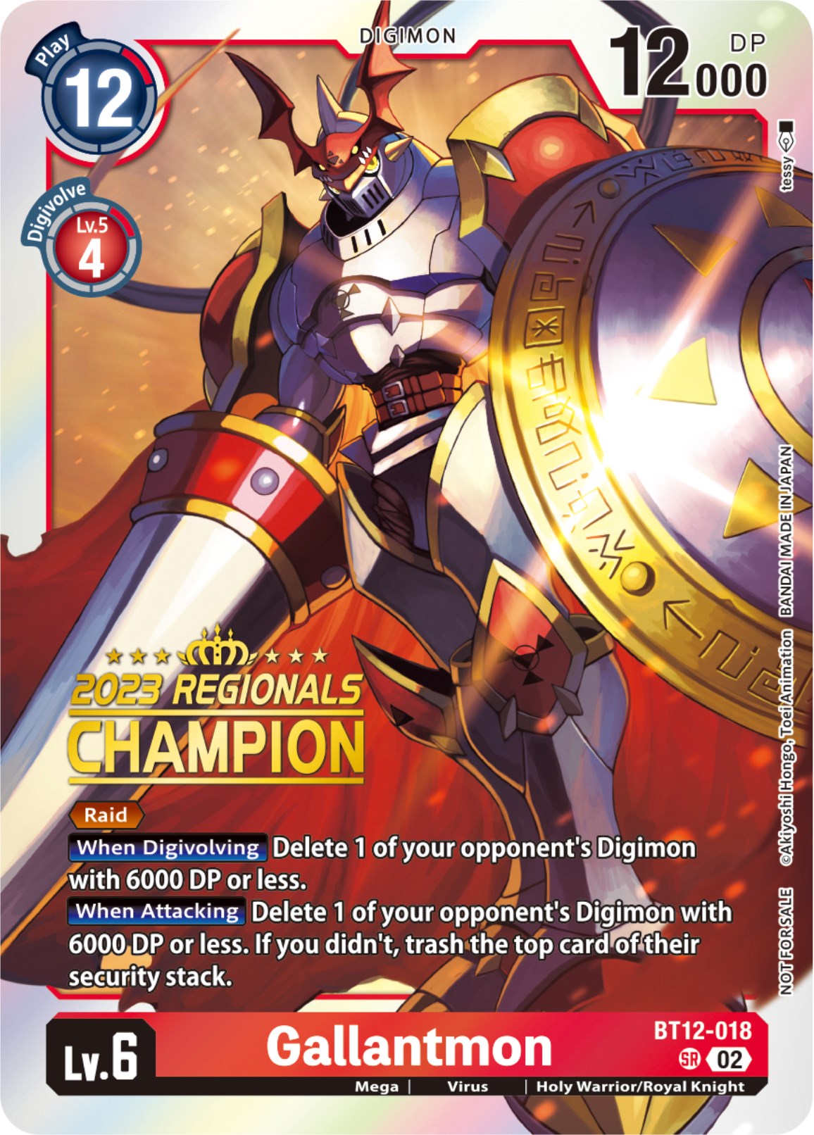 Gallantmon [BT12-018] (2023 Regionals Champion) [Across Time] | Black Swamp Games