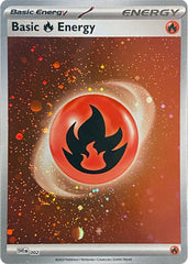 Basic Fire Energy (002) (Cosmos Holo) [Scarlet & Violet: Base Set] | Black Swamp Games