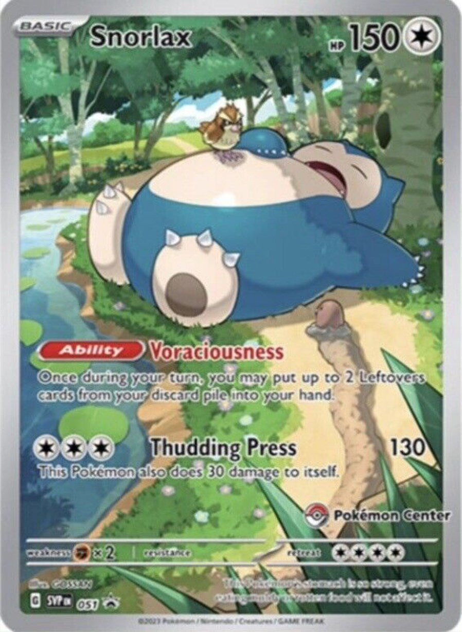 Snorlax (051) (Pokemon Center Exclusive) [Scarlet & Violet: Black Star Promos] | Black Swamp Games