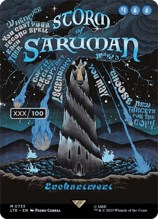 Storm of Saruman (Borderless Poster) (Serialized) [The Lord of the Rings: Tales of Middle-Earth] | Black Swamp Games