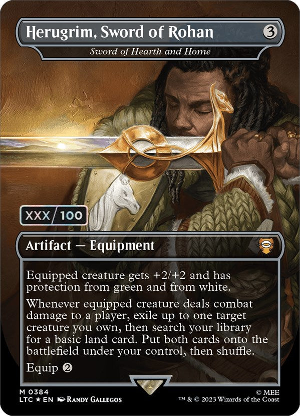 Herugrim, Sword of Rohan - Sword of Hearth and Home (Serialized) [The Lord of the Rings: Tales of Middle-Earth Commander] | Black Swamp Games