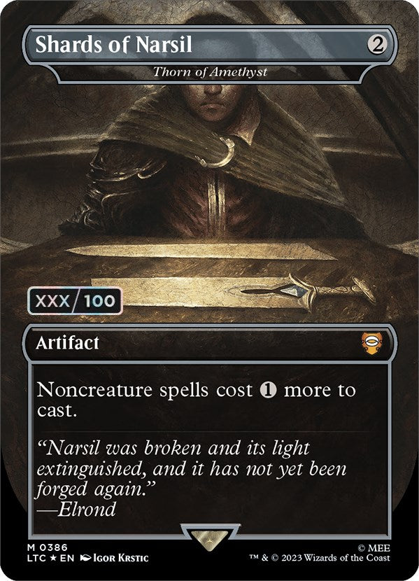 Shards of Narsil - Thorn of Amethyst (Serialized) [The Lord of the Rings: Tales of Middle-Earth Commander] | Black Swamp Games