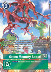 Green Memory Boost! [P-038] (Digimon Adventure Box 2) [Promotional Cards] | Black Swamp Games