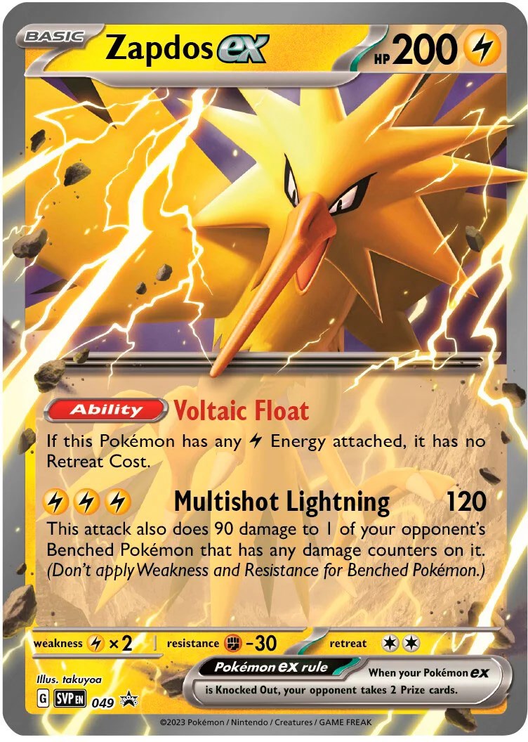 Zapdos ex (049) (Jumbo Card) [Scarlet & Violet: Black Star Promos] | Black Swamp Games