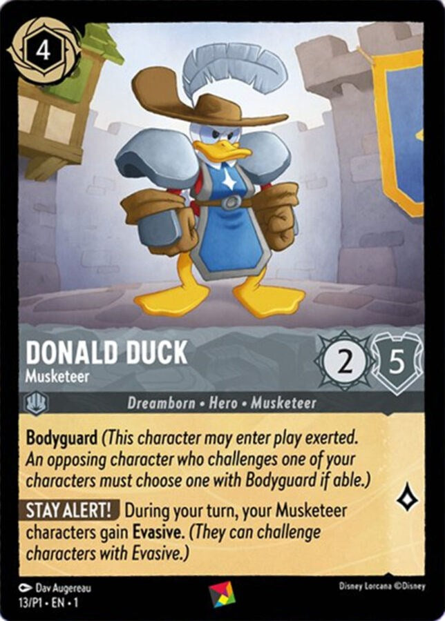 Donald Duck - Musketeer (13/P1) [Promo Cards] | Black Swamp Games