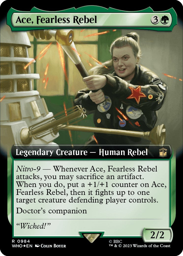 Ace, Fearless Rebel (Extended Art) (Surge Foil) [Doctor Who] | Black Swamp Games