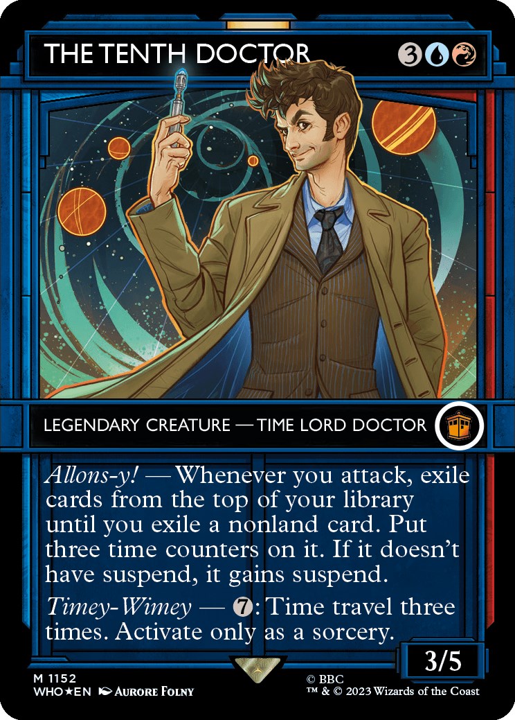 The Tenth Doctor (Showcase) (Surge Foil) [Doctor Who] | Black Swamp Games