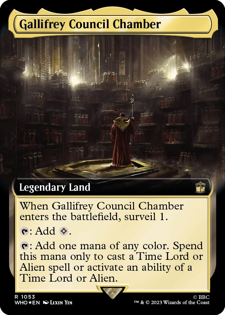 Gallifrey Council Chamber (Extended Art) (Surge Foil) [Doctor Who] | Black Swamp Games