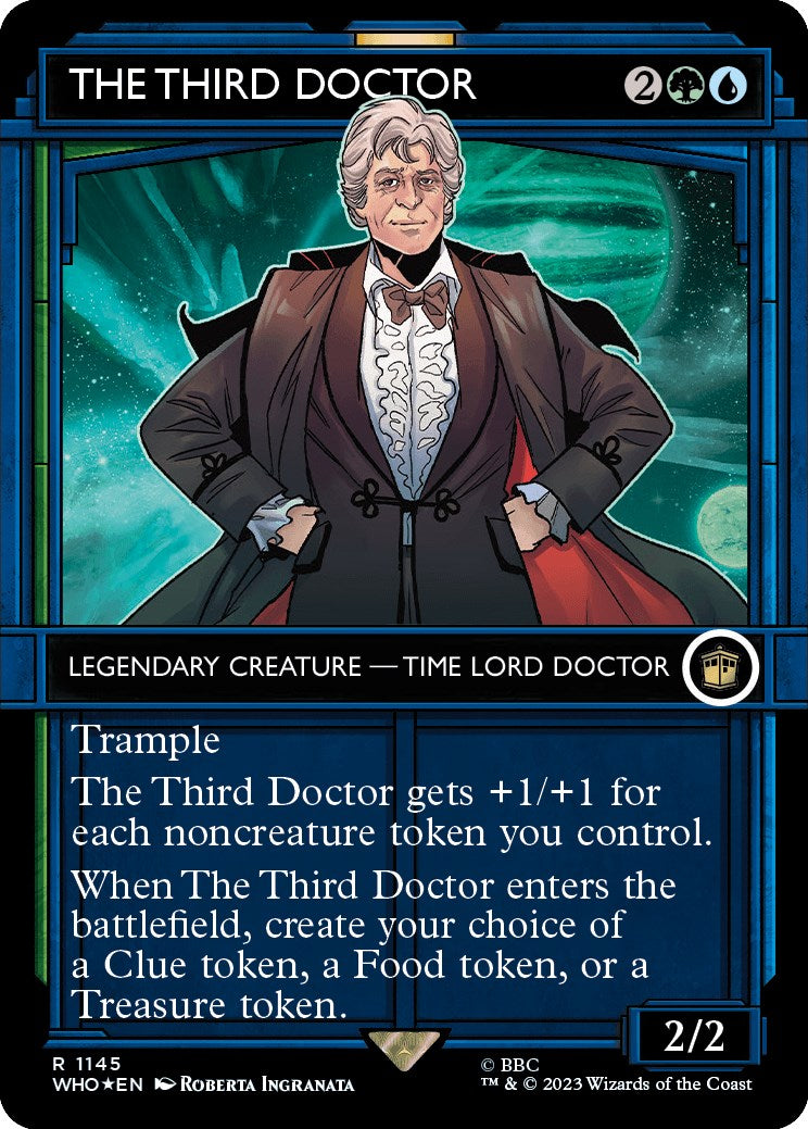 The Third Doctor (Showcase) (Surge Foil) [Doctor Who] | Black Swamp Games