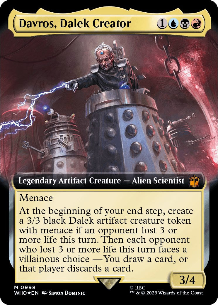 Davros, Dalek Creator (Extended Art) (Surge Foil) [Doctor Who] | Black Swamp Games