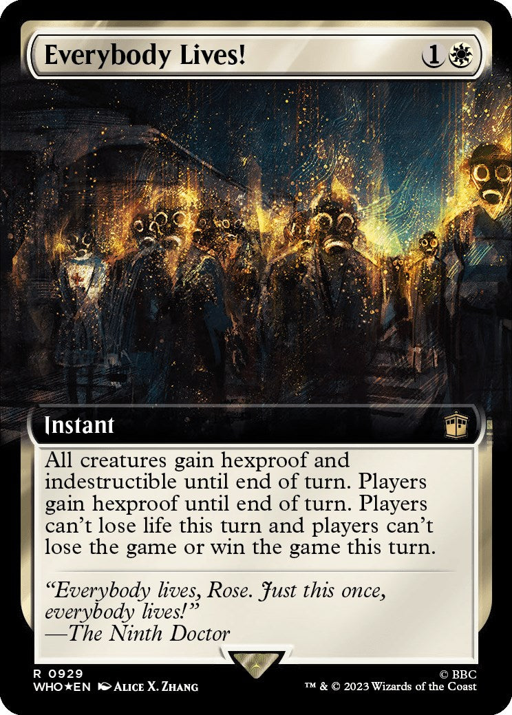 Everybody Lives! (Extended Art) (Surge Foil) [Doctor Who] | Black Swamp Games