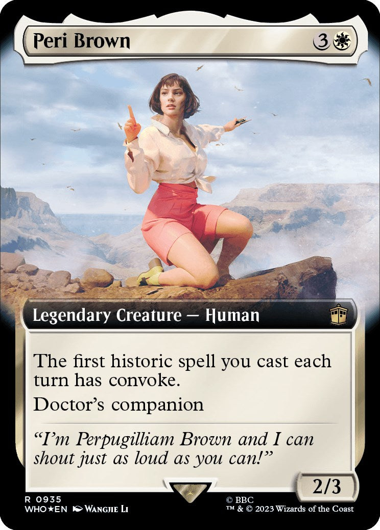 Peri Brown (Extended Art) (Surge Foil) [Doctor Who] | Black Swamp Games