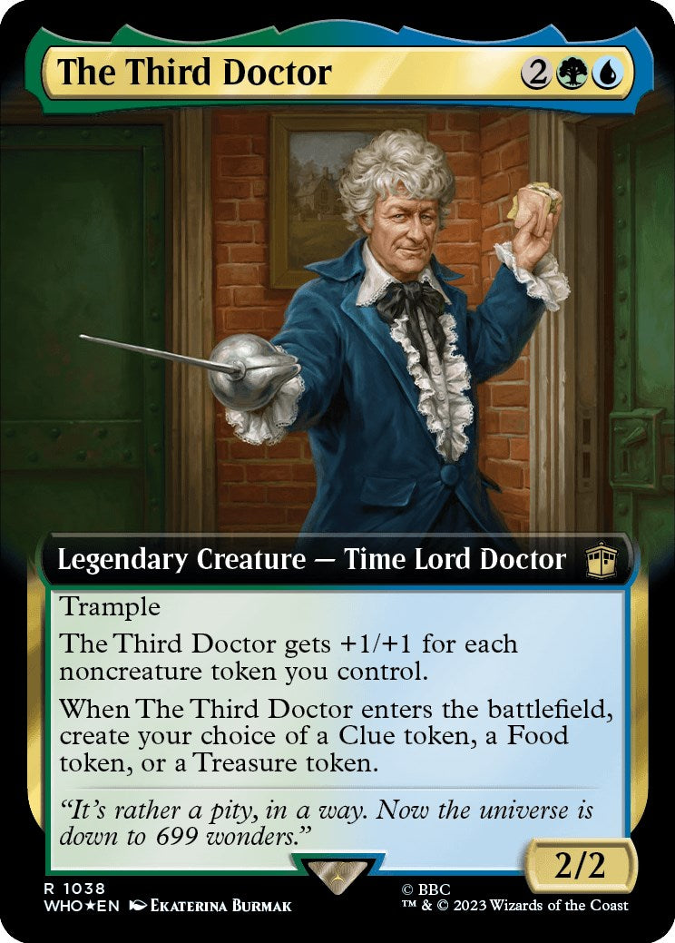 The Third Doctor (Extended Art) (Surge Foil) [Doctor Who] | Black Swamp Games