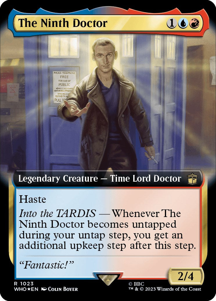 The Ninth Doctor (Extended Art) (Surge Foil) [Doctor Who] | Black Swamp Games