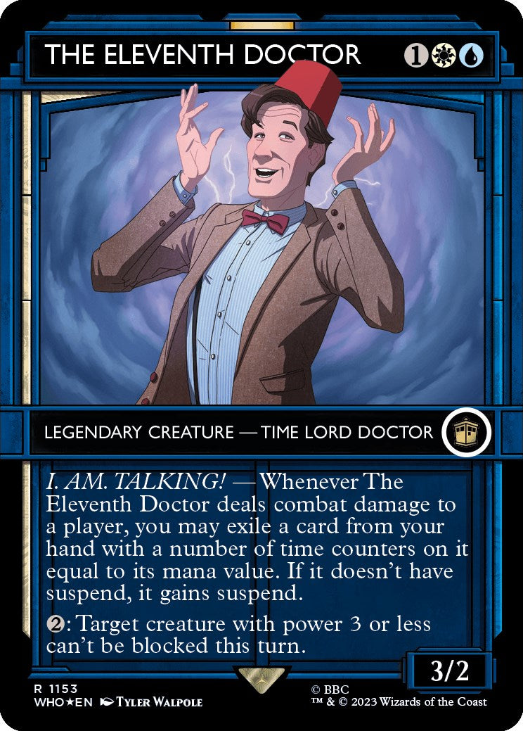 The Eleventh Doctor (Showcase) (Surge Foil) [Doctor Who] | Black Swamp Games