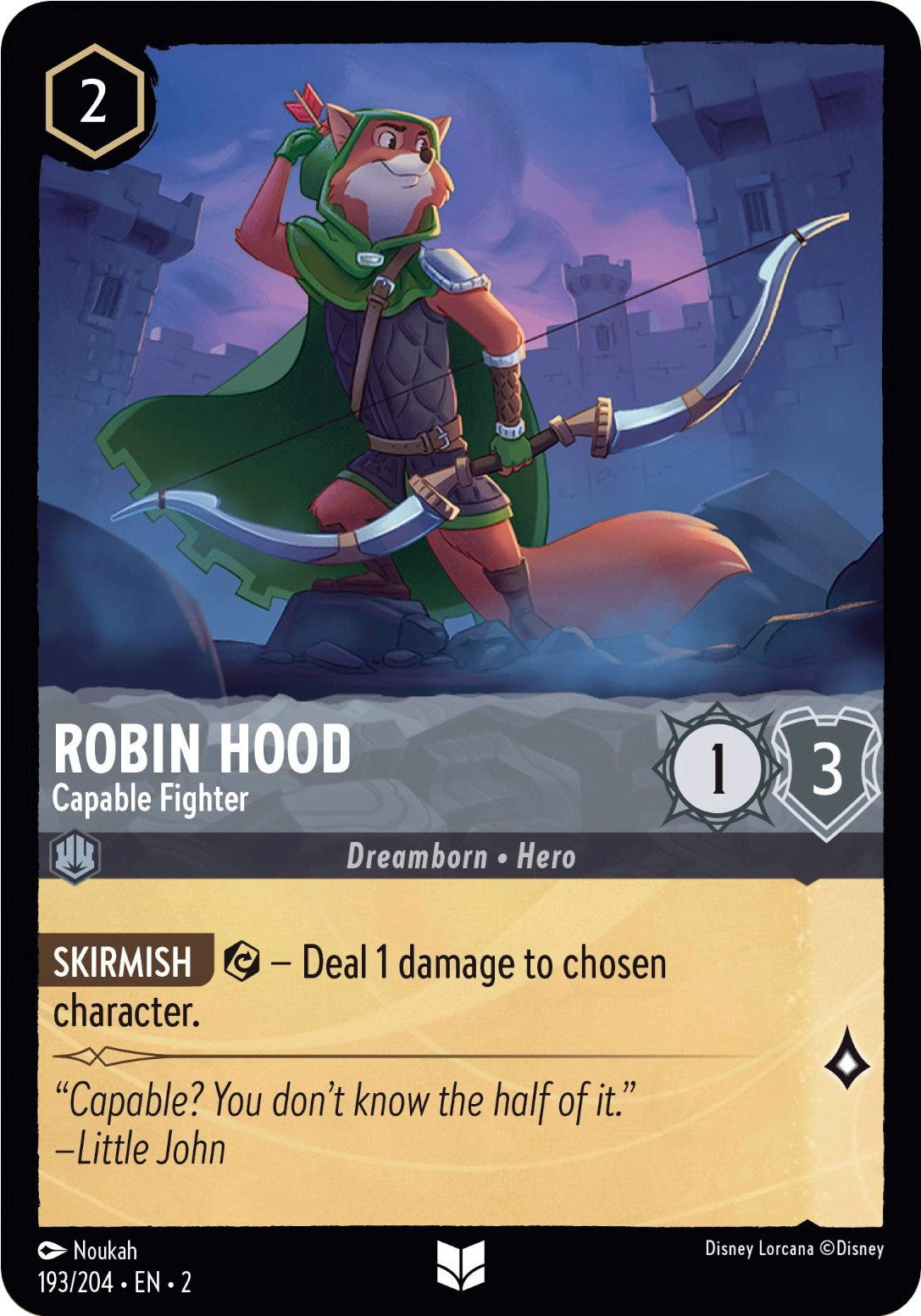 Robin Hood - Capable Fighter (193/204) [Rise of the Floodborn] | Black Swamp Games
