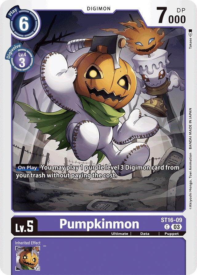 Pumpkinmon [ST16-09] [Starter Deck: Wolf of Friendship] | Black Swamp Games