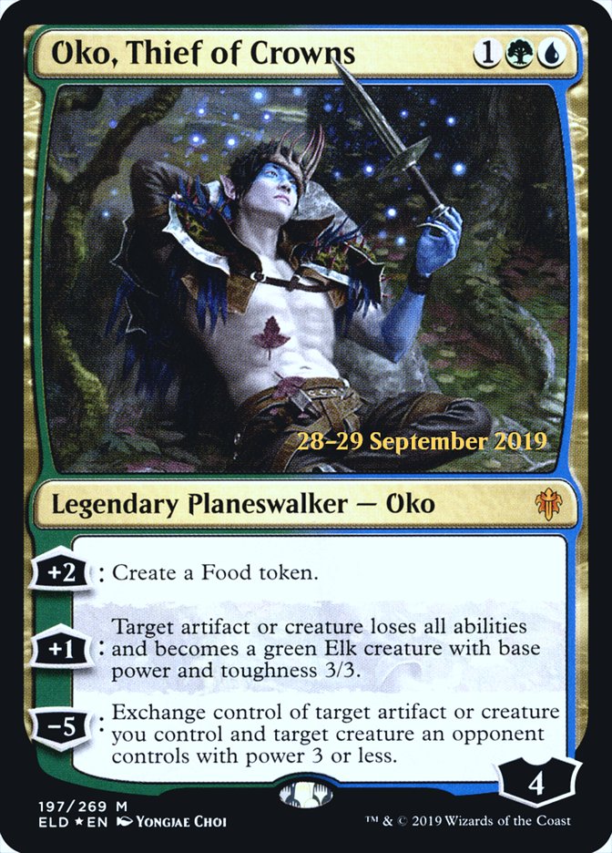 Oko, Thief of Crowns [Throne of Eldraine Prerelease Promos] | Black Swamp Games
