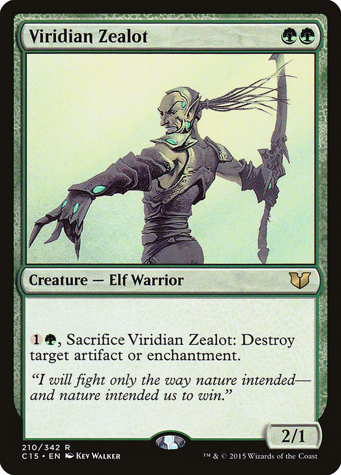 Viridian Zealot [Commander 2015] | Black Swamp Games