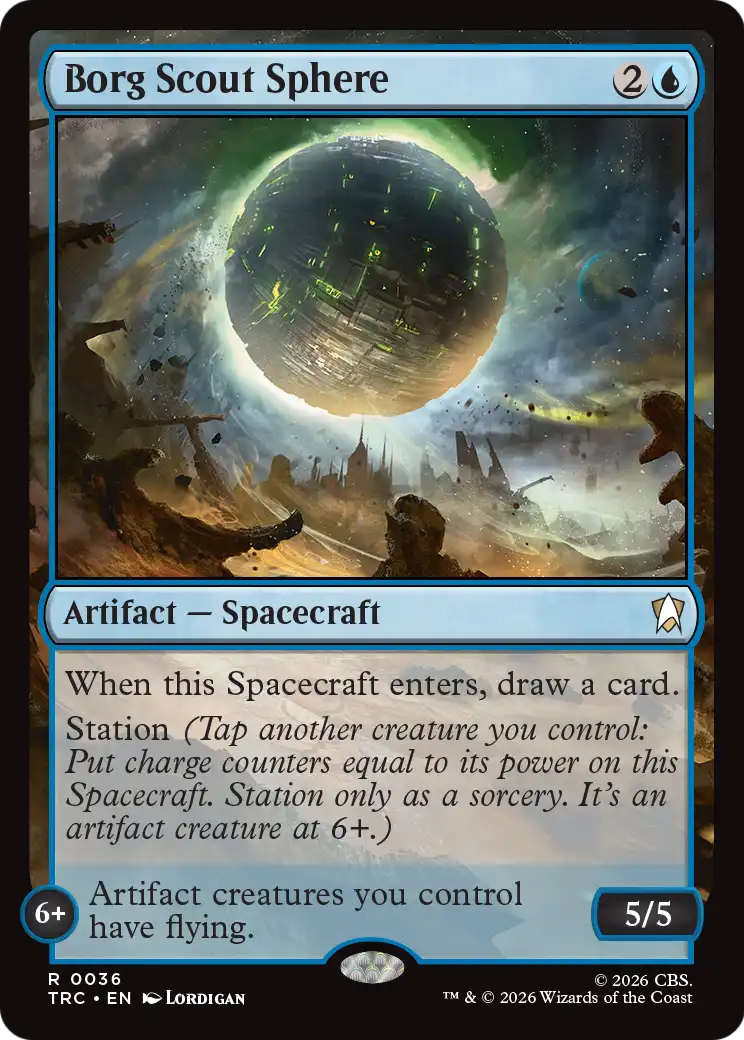 Borg Scout Sphere (Surge Foil) [Star Trek Commander] | Black Swamp Games