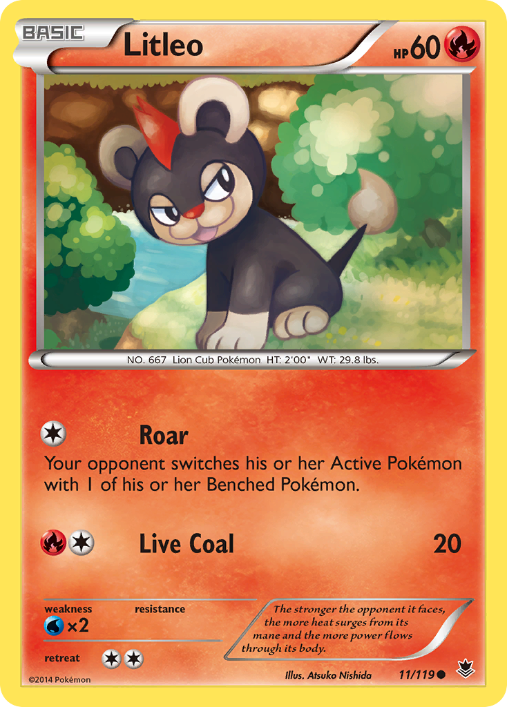 Litleo (11/119) [XY: Phantom Forces] | Black Swamp Games