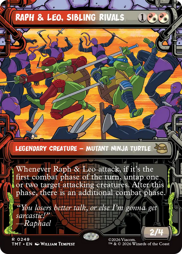 Raph & Leo, Sibling Rivals (Showcase) [Teenage Mutant Ninja Turtles] | Black Swamp Games