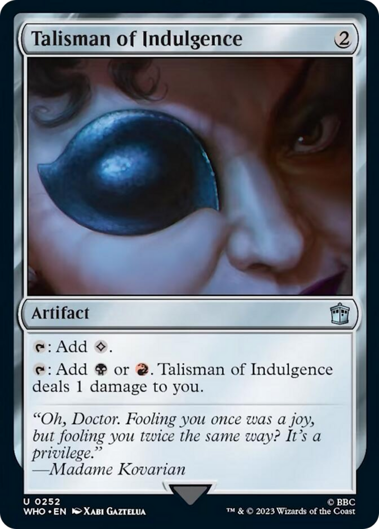 Talisman of Indulgence [Doctor Who] | Black Swamp Games