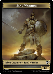 Plant // Sand Warrior Double-Sided Token [Outlaws of Thunder Junction Commander Tokens] | Black Swamp Games