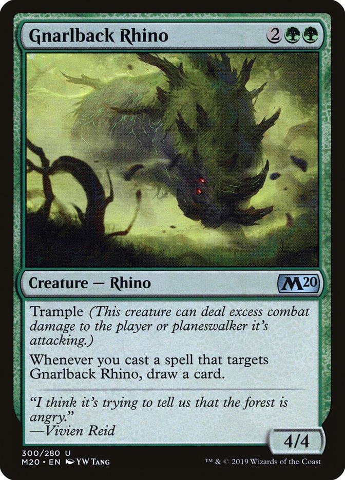Gnarlback Rhino [Core Set 2020] | Black Swamp Games